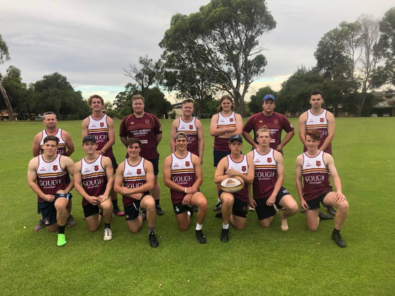 Wests Pathway Academy squad at training